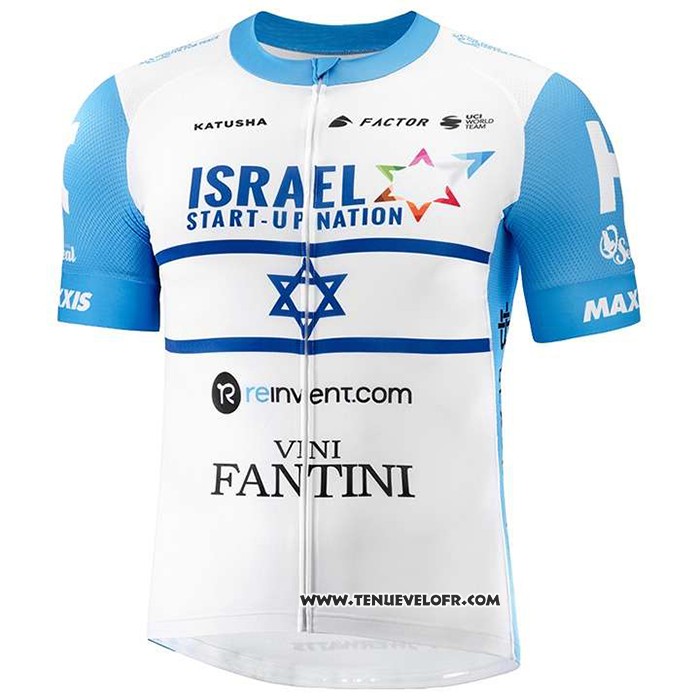 2020 Maillot Ciclismo Israel Cycling Academy Champion Israele Manches Courtes et Cuissard